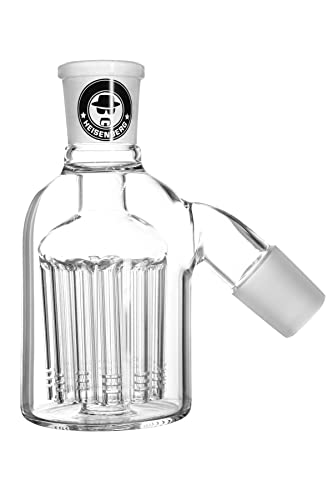 Heisenberg 12-Arm Bong Vorkühler 29.2 (NS 29) Aschefänger aus Glas mit 12fachem Schlitzdiffusor Glasbong Zubehör von Heisenberg