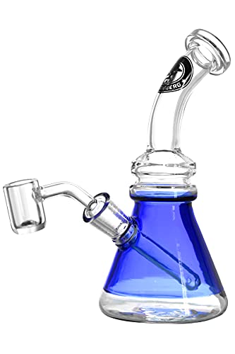 Heisenberg Buddy Oil Rig Schliff 14.5 Glasbong Dab Rig mit Banger Mini Beaker Bubbler von Heisenberg
