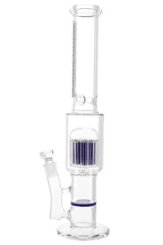 Heisenberg MACHINE-GUN Glasbong 18.8 stemless, Höhe 45cm, Zylinderform mit 15-armigem Diffusor + 8-armigem Diffusor + Honeycomb + Eiskerben Heisenberg MACHINE-GUN Glasbong 18.8 stemless, Höhe 45cm, Zylinderform mit 15-armigem Diffusor + 8-armigem Diffusor + Honeycomb + Eiskerben von Heisenberg