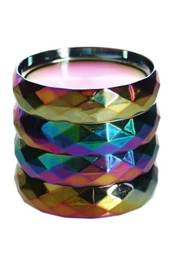 Rainbow Diamond Grinder von Heisenberg, Ø ca. 4cm, 4-teilig aus Metall mit Sieb und Spatel zum Zerkleinern von Kräutern (LARGE) von Heisenberg