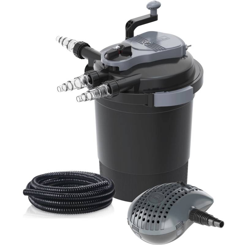 Heissner Druckfilter-Set FPU 10000 mit UVC-Klärer für Teiche bis 10.000 l von Heissner