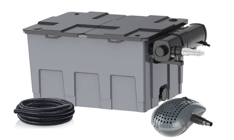 Heissner Durchlauffilter-Set 24m³ - 24W UVC (FPU24000-00) ab Modell 2021 von Heissner