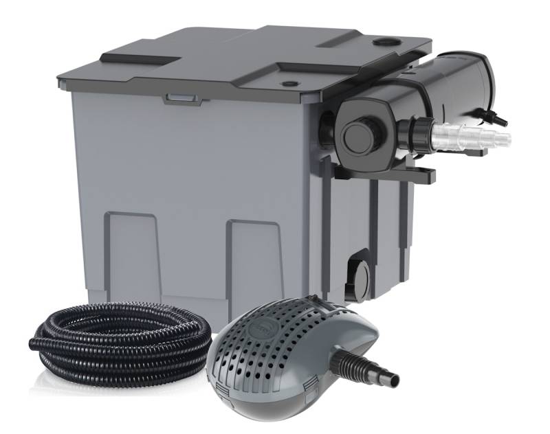 Heissner Durchlauffilter-Set bis 16.000 Liter (FPU16000-00) Modell ab 2021 von Heissner