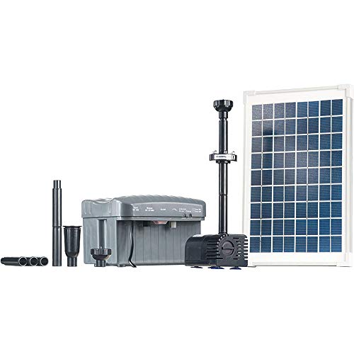 Heissner Solar-Teichpumpen-Set 750 l/h mit LED von Heissner