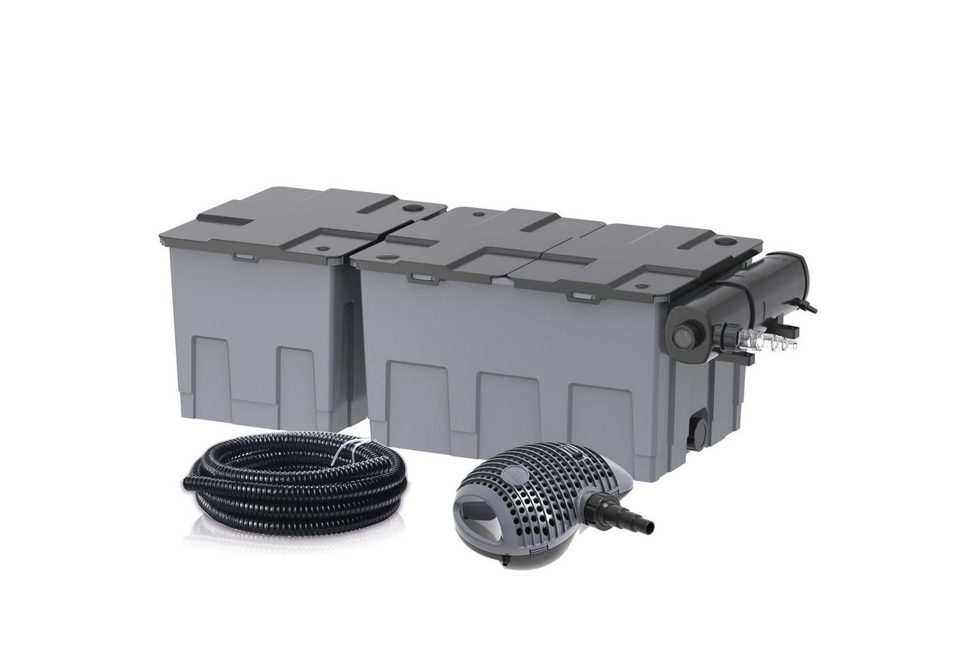 Heissner Teichfilter Heissner Durchlauffilter-Set 40m³ - 10000 l/h - 36 (Komplett-Set) von Heissner
