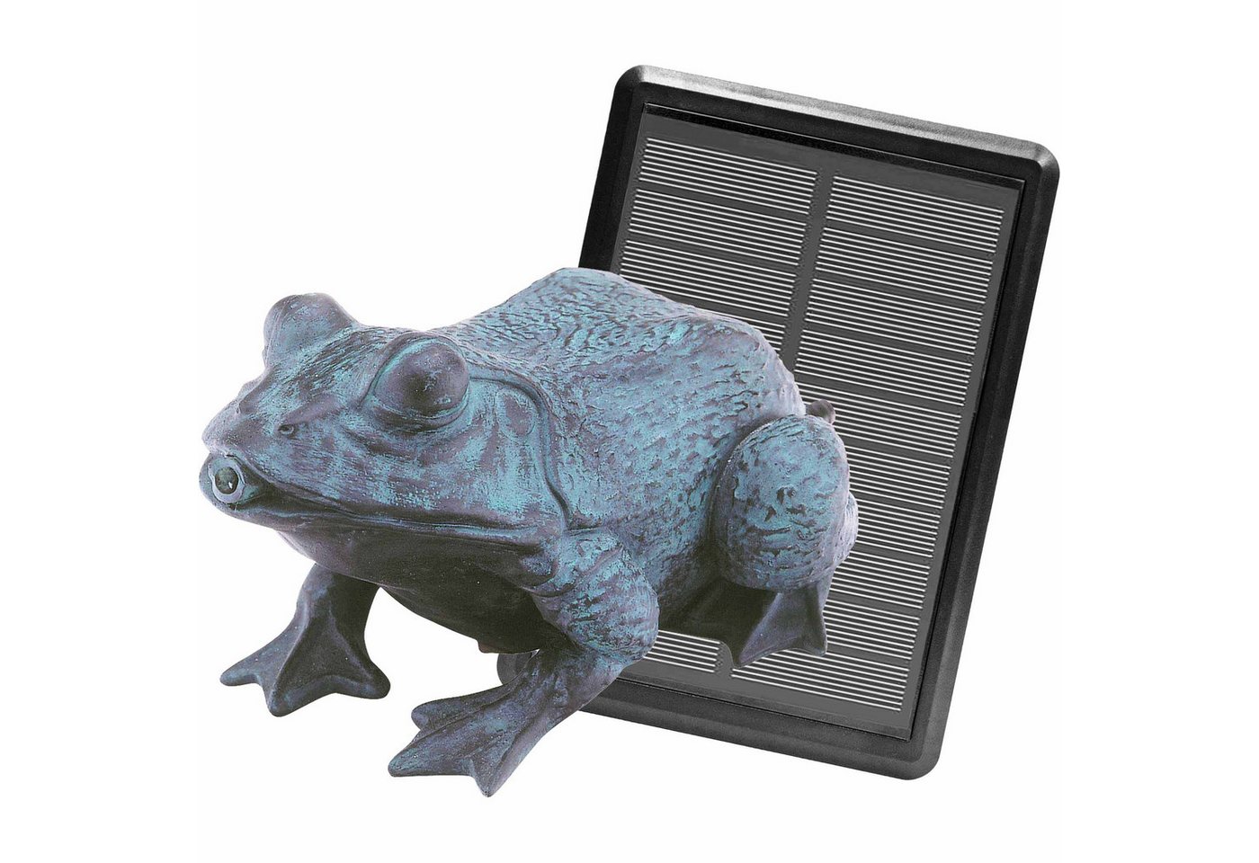 Heissner Wasserspeier Heissner SOLAR Teichfigur 'Frosch' mit Wasserspiel von Heissner