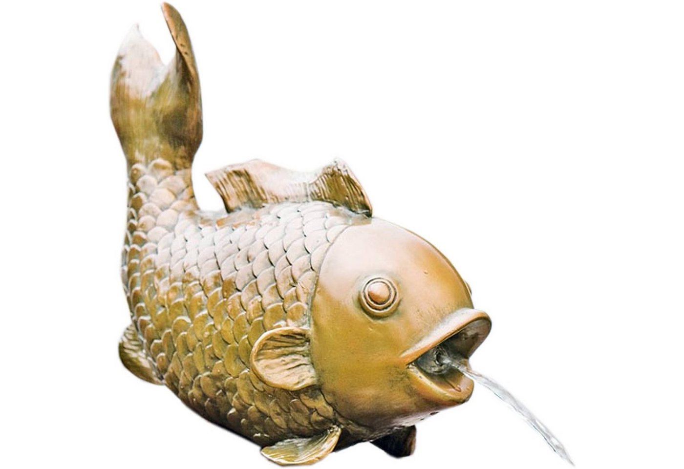 Heissner Wasserspeier Teichfigur Fisch 43cm von Heissner