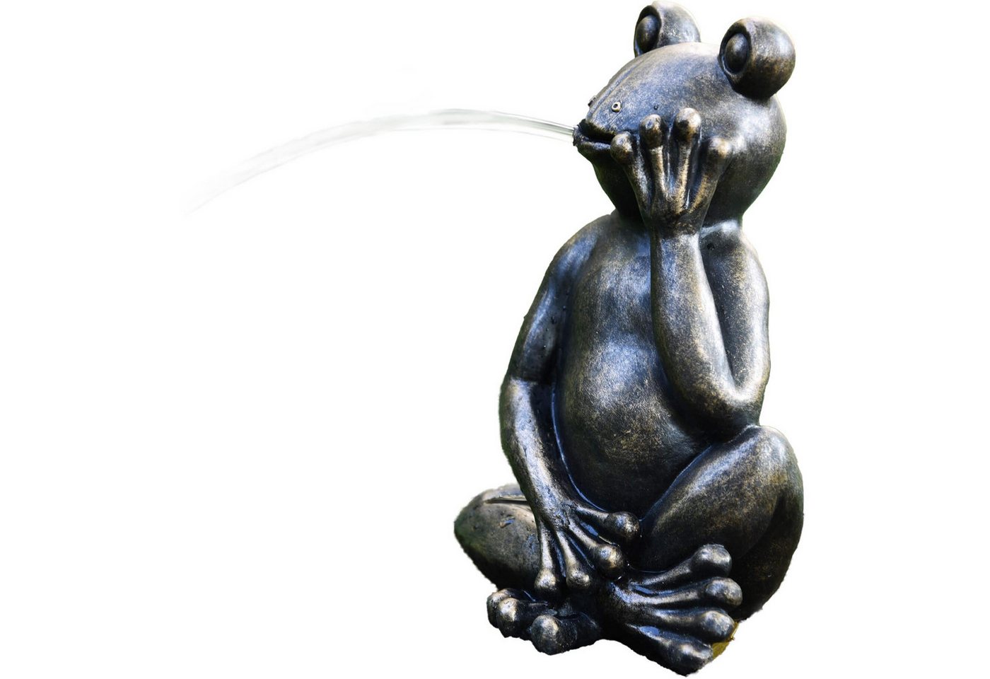 Heissner Wasserspeier Teichfigur 'Lazy Frog', 20x19x30cm von Heissner