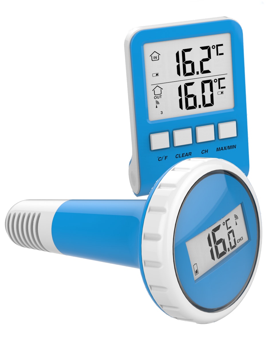 Summer Fun Digitales  Pool Thermometer, Summer Fun Label von Heissner