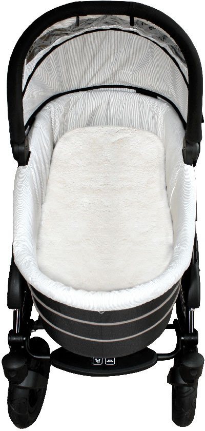 Babylammfell Einlage - echtes Lammfell, Heitmann Felle, ideal für Soft-Tragtaschen, Kinderwagen, Buggy, Kinderbett, waschbar von Heitmann Felle