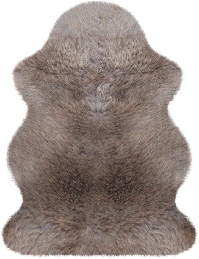 Heitmann Felle Fellteppich Lammfell farbig - Premium Qualität, fellförmig, Höhe: 70 mm, echtes Austral. Lammfell, besonders dicht & weich, Wohnzimmer von Heitmann Felle