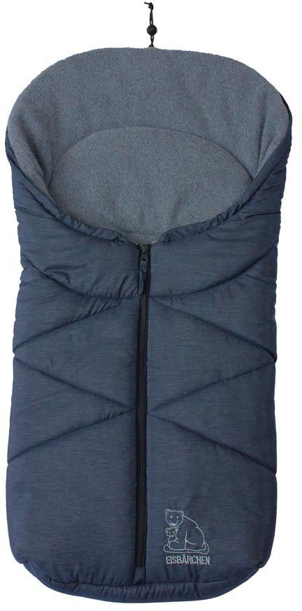 Heitmann Felle Fußsack Eisbärchen - Kleiner Winterfußsack, mit Fleecefutter, für Baby-Tragschalen, Kinderwagen u.v.m von Heitmann Felle