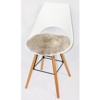 Heitmann Felle Stuhlkissen "Lamm, Sitzauflage rund" Ø 45 cm, echtes Lammfell, waschbar, auch als 2er oder 4er Set von Heitmann Felle