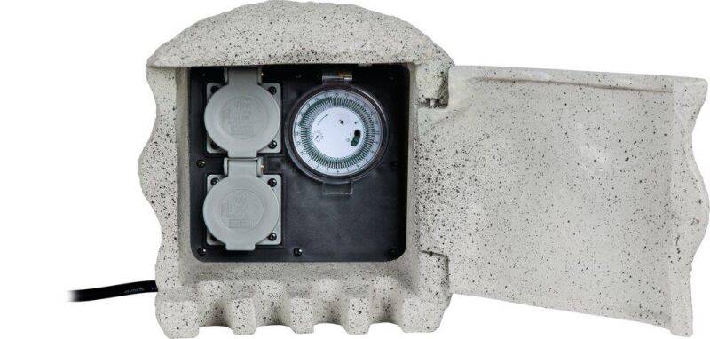 2 fach Energieverteiler Piedra mit Timer von Heitronic
