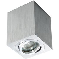 Deckenleuchte GU10 schwenkbar eckig in Aluminium - grey - Heitronic von Heitronic