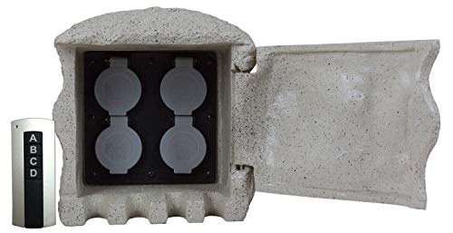 HEITRONIC Händler von Energie Stein 4 x RC mit Sockel IP44 HEITRONIC Händler von Energie Stein 4 x RC mit Sockel IP44 von Heitronic