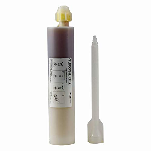 Heitronic 250 ml Kaltvergussmasse / Gurosil mit Mischdüse für wassergeschützte Abdichtung von Heitronic
