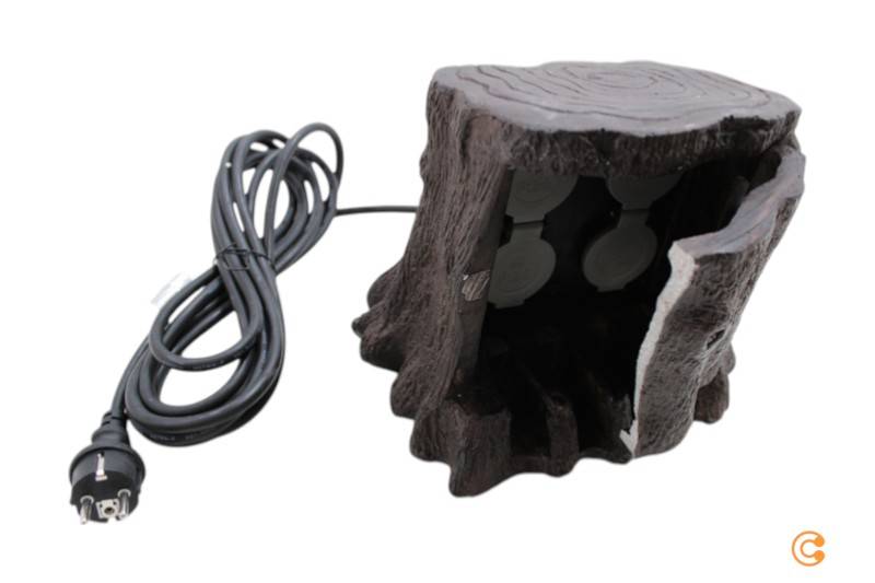 Heitronic 37500 Gartensteckdose 4fach Ip44 Polyresin Steckdose Siehe Text/Foto B-Ware von Heitronic