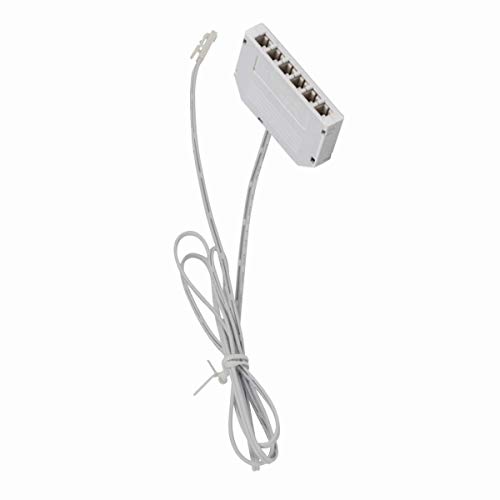 HEITRONIC Niedervolt 6-fach Verteiler, 6-24V DC, weiß für LED Panels FINO-Serie von Heitronic