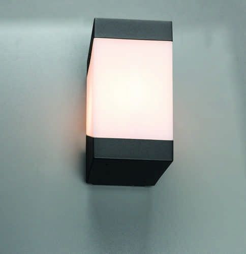 Heitronic Madeleine Wandleuchte anthrazit E27 IP44 von Heitronic