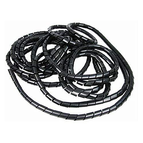 Heitronic Spirale Kabel Schlauch, 15 mm Innendurchmesser, Schwarz von Heitronic