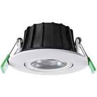 Heitronic - led Einbaustrahler 8,5W in Weiß 720lm schwenkbar IP65 - white von Heitronic