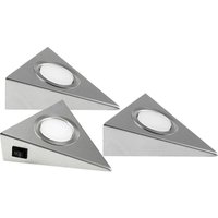 [NEUWERTIG] Heitronic 23009 Genua Led Unterbauleuchte 6 W Edelstahl Lampe Leuchte Unterbau B-Ware von Heitronic