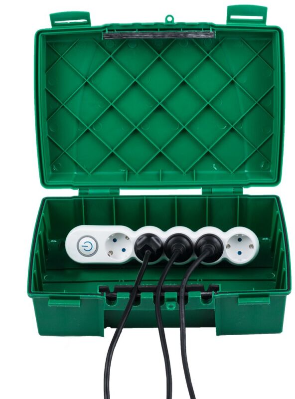 Sicherheitsverteilerbox Maximus grün IP55 von Heitronic