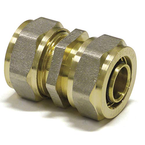 Pipetec Schraubfitting, Schraub-Kupplung 20x2 - 20x2, SFK2020, DVGW, Schraubfitting, Kupplung von Heizungsdiscount24