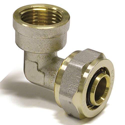 Pipetec Schraubfitting, Schraub-Übergangswinkel mit Innengewinde 16x2 - 3/4", SFWI1605, DVGW Pipetec Schraubfitting, Schraub-Übergangswinkel mit Innengewinde 16x2 - 3/4", SFWI1605, DVGW von Heizungsdiscount24
