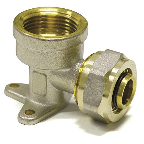 Pipetec Schraubfitting, Schraub-Wandwinkel 20x2 - 3/4" SFWW2005, DVGW, Schraubfitting Wandwinkel Pipetec Schraubfitting, Schraub-Wandwinkel 20x2 - 3/4" SFWW2005, DVGW, Schraubfitting Wandwinkel von Heizungsdiscount24