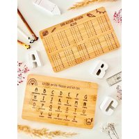 Personalisierte Multiplikationstafel | Das Kleine 1x1 Alphabet Mit Affirmation Einschulung Frühstücksbrett Personalisierte Multiplikationstafel | Das Kleine 1x1 Alphabet Mit Affirmation Einschulung Frühstücksbrett von HejSanni