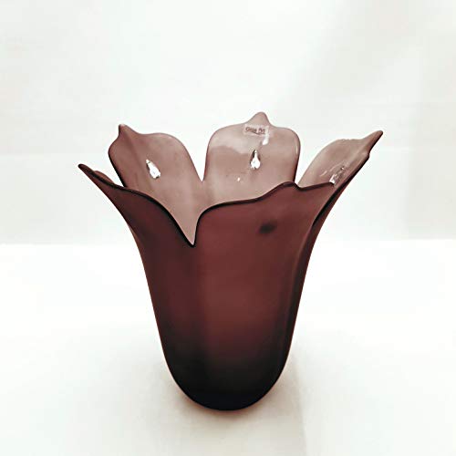 Windlicht -Set Glas/Kerze für Teelicht oder Kerze Color Bordeaux- Hejo Design von Hejo Design GmbH