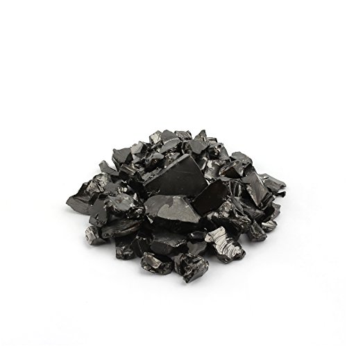 Heka Naturals Elite Schungit Wasserchips | Wasserfilter-Kristalle zur Wasserreinigung, Mineralisierung und Entgiftung - Spirituelle Chakra-Kristalle - Rohe natürliche Edelsteine aus Schungit (100g) von Heka Naturals