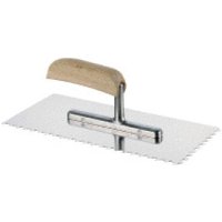 Glättekelle 3x3x3 Stahl Holzgriff von Heka Werkzeuge GmbH