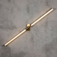 Drehbare Messingstab-Led-Wandlampe, Moderne Handgemachte Acryl-Wandleuchter-Wandleuchte, Housewarming-Geschenk Led-Beleuchtung Modell Akra von HekaDesignLighting