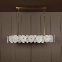 Marmor Led Kronleuchter Mid Century Modern Pendelleuchte von HekaDesignLighting