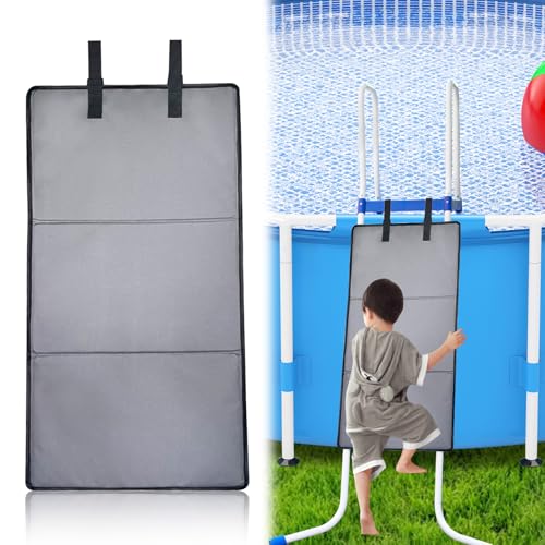 Hekasvm Schwimmbadleiter Schutzplatte 37x79cm Wasserabweisend Sicherheitspolster Hochbett Abdeckung Etagenbett Leiterabdeckung für Pool und Spielplatz (B) von Hekasvm