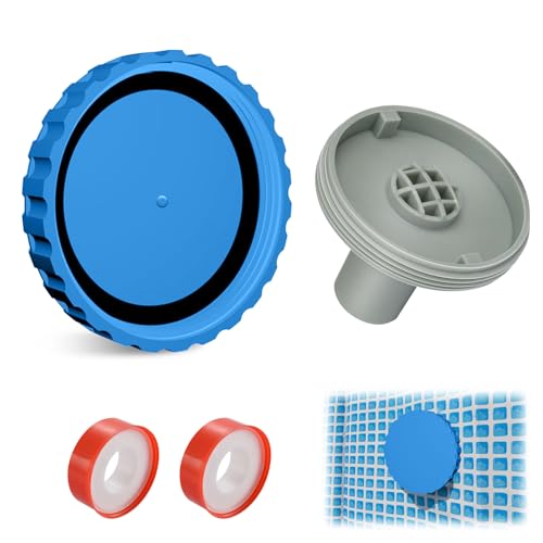 Hekasvm Winterverschluss-Set für Intex Bestway Pools, Pool Winter Stopfen, Winterstopfen Mit Passenden Dichtungen, Frostsicher und Dicht (A+B) von Hekasvm