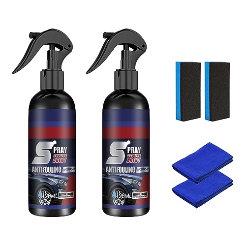 Politur Auto Nano Spray, Lackreiniger Für Autolacke, High Protection 3in1 Spray, Autolack Außen Restaurator, Motorräder Lack Reparatur (2 Stück) von Hekasvm