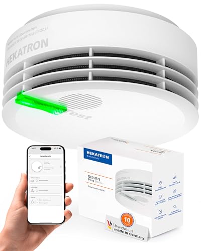 Hekatron Genius Plus – Rauchmelder 10 Jahre Batterie – Testsieger Stiftung Warentest – Made in Germany – inkl. 1x Klebepad – App-unterstützt – Feuermelder – mehrsprachig – 1 Stück Hekatron Genius Plus – Rauchmelder 10 Jahre Batterie – Testsieger Stiftung Warentest – Made in Germany – inkl. 1x Klebepad – App-unterstützt – Feuermelder – mehrsprachig – 1 Stück von Hekatron