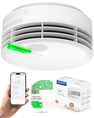 Hekatron Genius Plus X – Rauchmelder vernetzt 10 Jahre Batterie – mit Funkmodul Basis X – Testsieger Stiftung Warentest – Made in Germany – Funkrauchmelder Set – mehrsprachig – 1 Stück Hekatron Genius Plus X – Rauchmelder vernetzt 10 Jahre Batterie – mit Funkmodul Basis X – Testsieger Stiftung Warentest – Made in Germany – Funkrauchmelder Set – mehrsprachig – 1 Stück von Hekatron