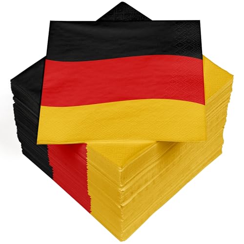 HEKU 100 Servietten, 3-lagig, 33x33cm I Saugstark und praktisch verpackt I Ideal für Hochzeiten, Jubiläen und besondere Anlässe, Deutschland von Heku