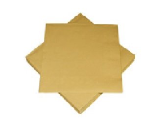 HEKU® 20 Servietten 33x33cm Tissue uni Color, Farbe: gold von Heku