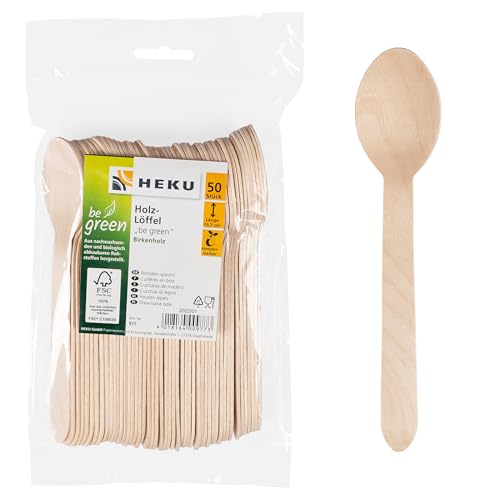 HEKU 30977 Löffel, Holz (Birke) von Heku