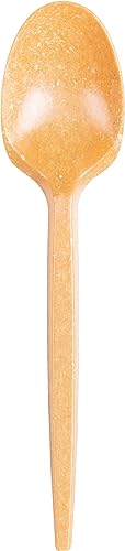 Heku - 10 Mehrweg-Holzfaserlöffel natur, länge: 16,5 cm von Heku