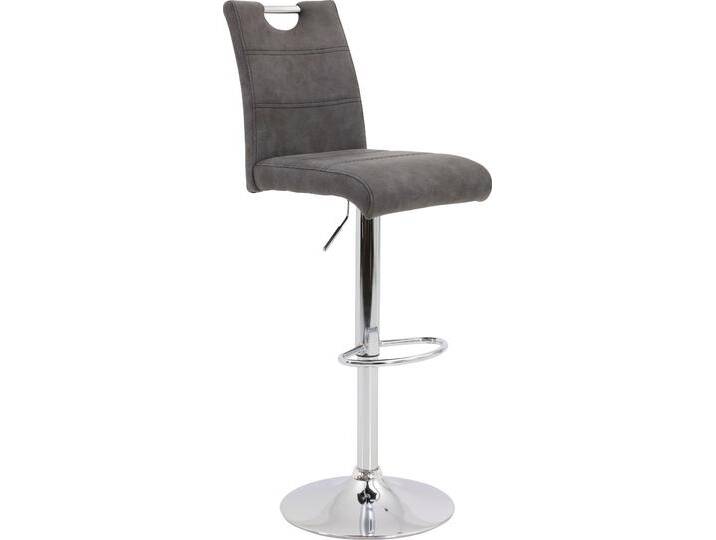 Barhocker HELA Miranda II H , grau (vintage anthrazit), B:38cm H:97cm T:50cm, Hocker von Hela-Tische