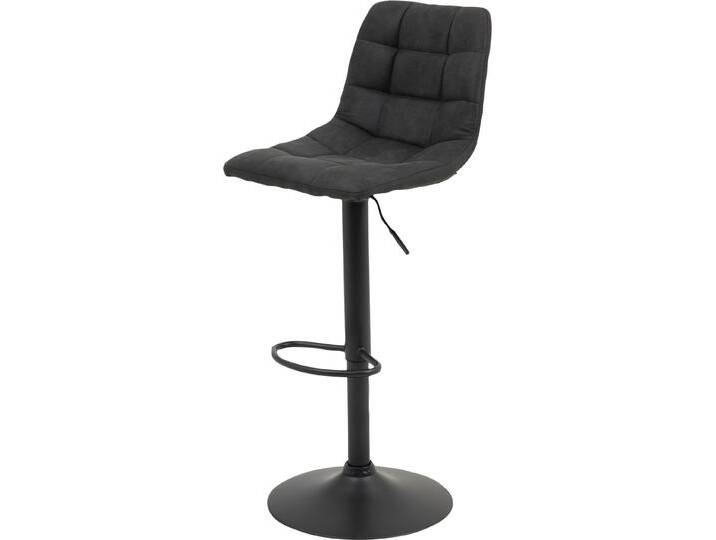 Barhocker HELA Yvonne H , grau (vintage anthrazit), B:43cm H:91cm T:44cm, Hocker von Hela-Tische