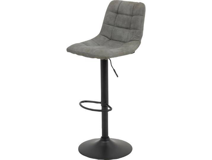 Barhocker HELA Yvonne H , grau (vintage grau), B:43cm H:91cm T:44cm, Hocker von Hela-Tische