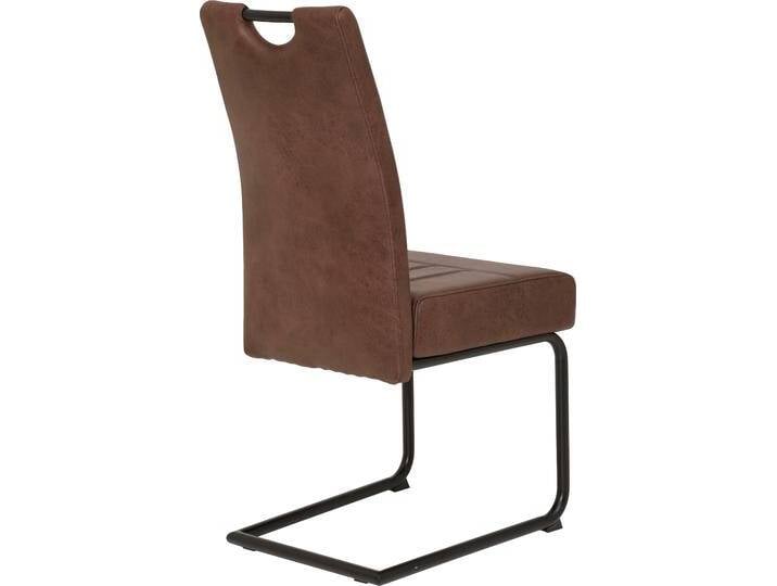 Esszimmerstuhl HELA Betty , braun (vintage braun, schwarz), B:43cm H:99cm T:61cm, Stühle, 2 oder 4 Stück, mit Federkern Polsterung von Hela-Tische